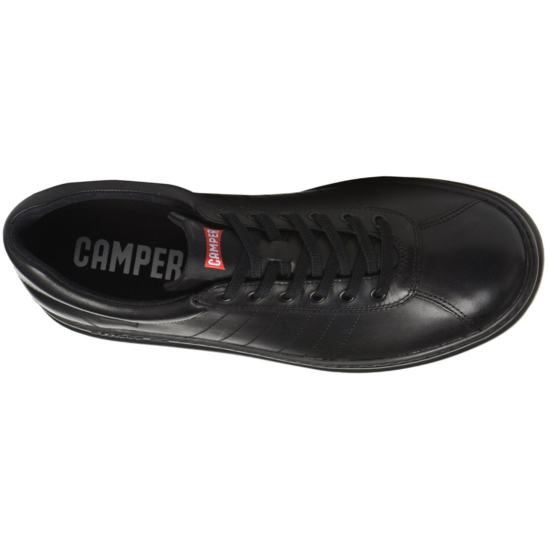 Camper Runner Nubuck Leather Men's Low-Top Trainers#color_black