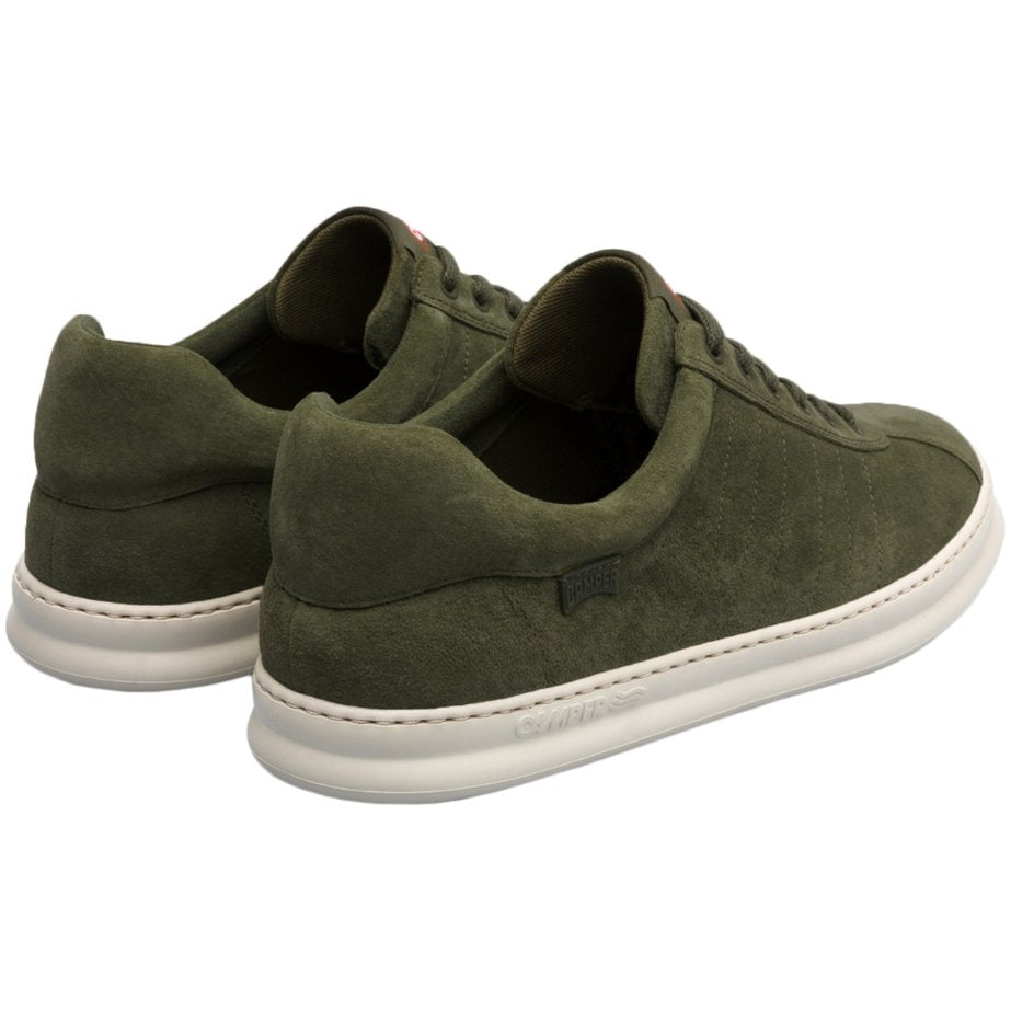 Camper Runner Nubuck Leather Men's Low-Top Trainers#color_military green
