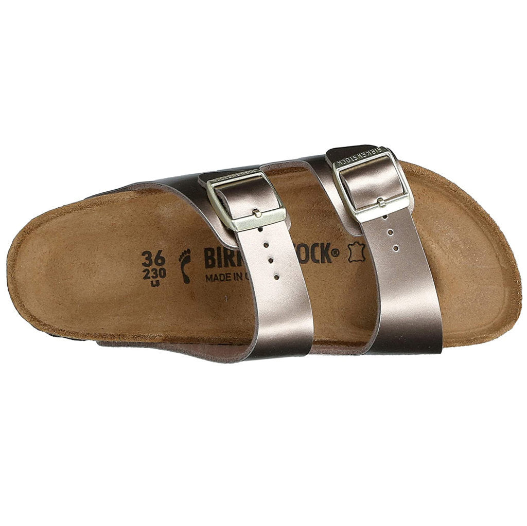 Birkenstock Arizona Birko-Flor Unisex Sandals#color_electric metallic taupe