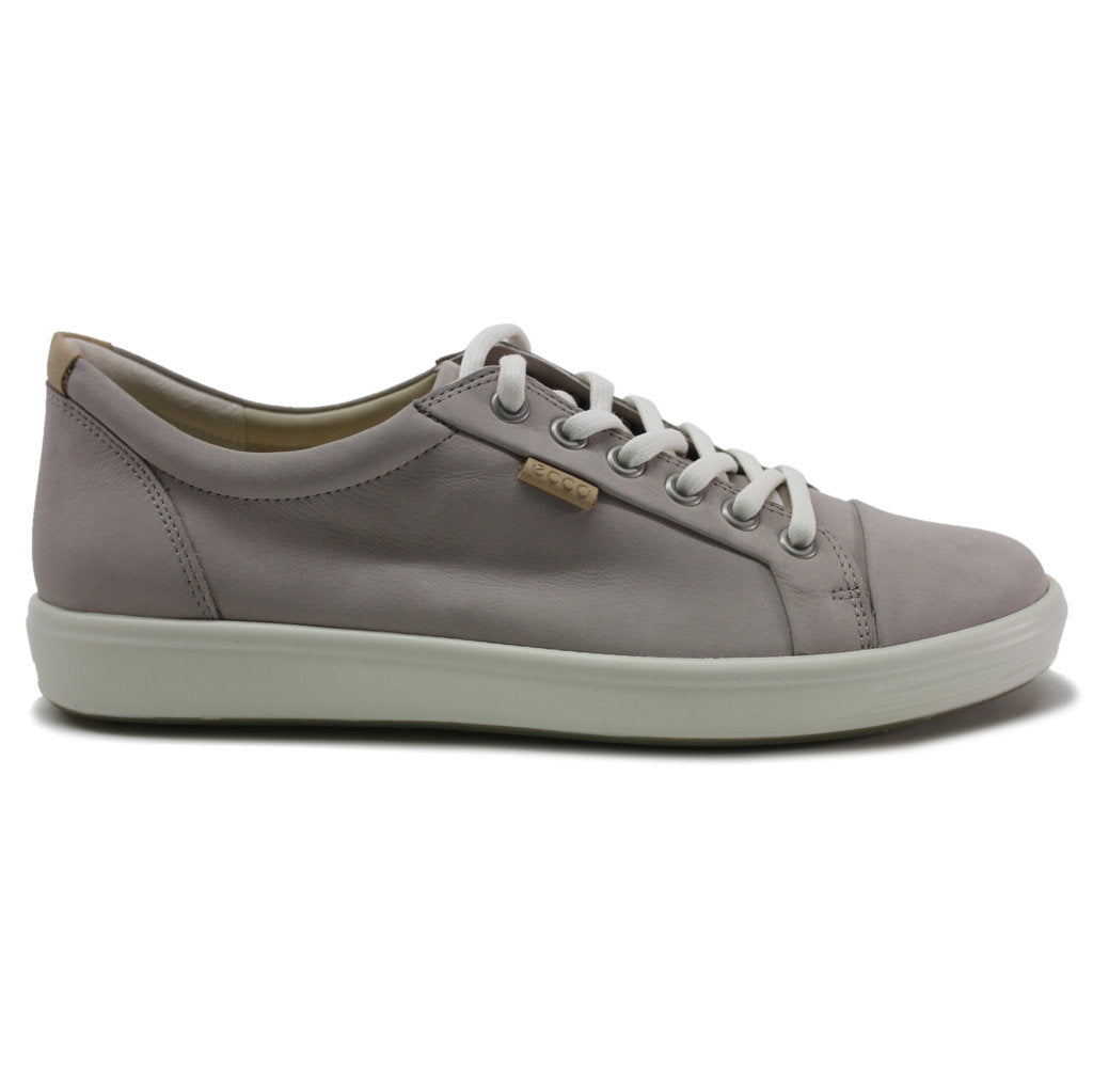 Ecco Soft 7 430003 Leather Womens Trainers#color_grey rose