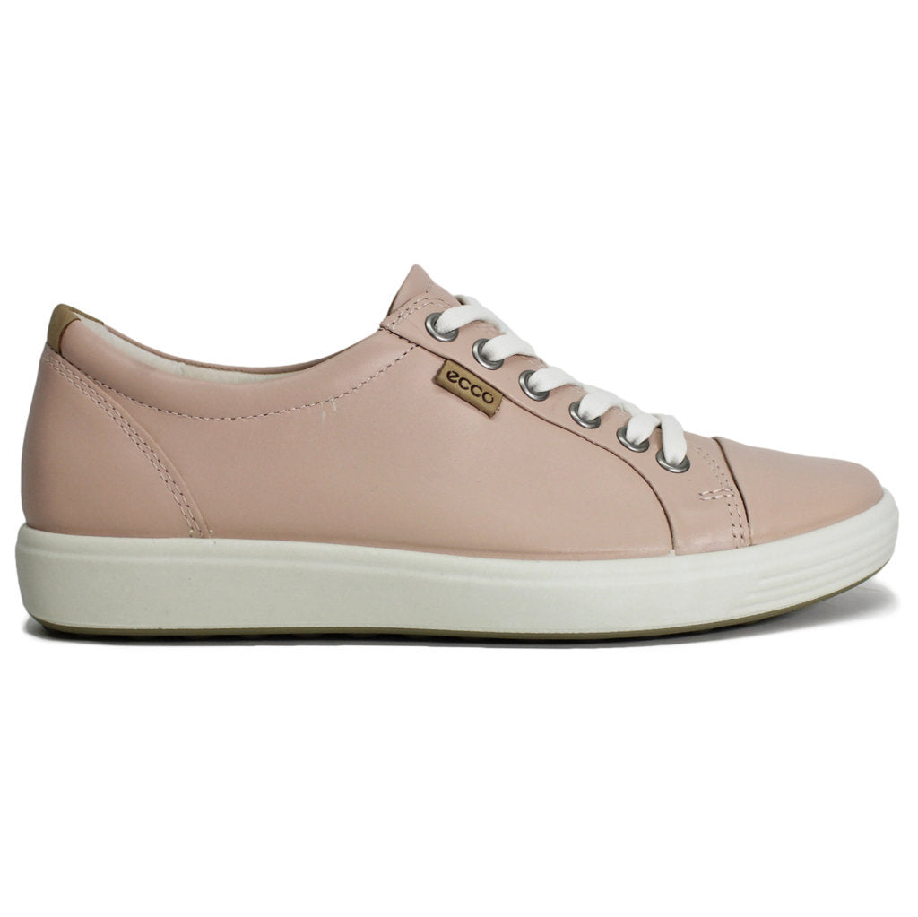 Ecco Soft 7 430003 Leather Womens Trainers#color_rose dust
