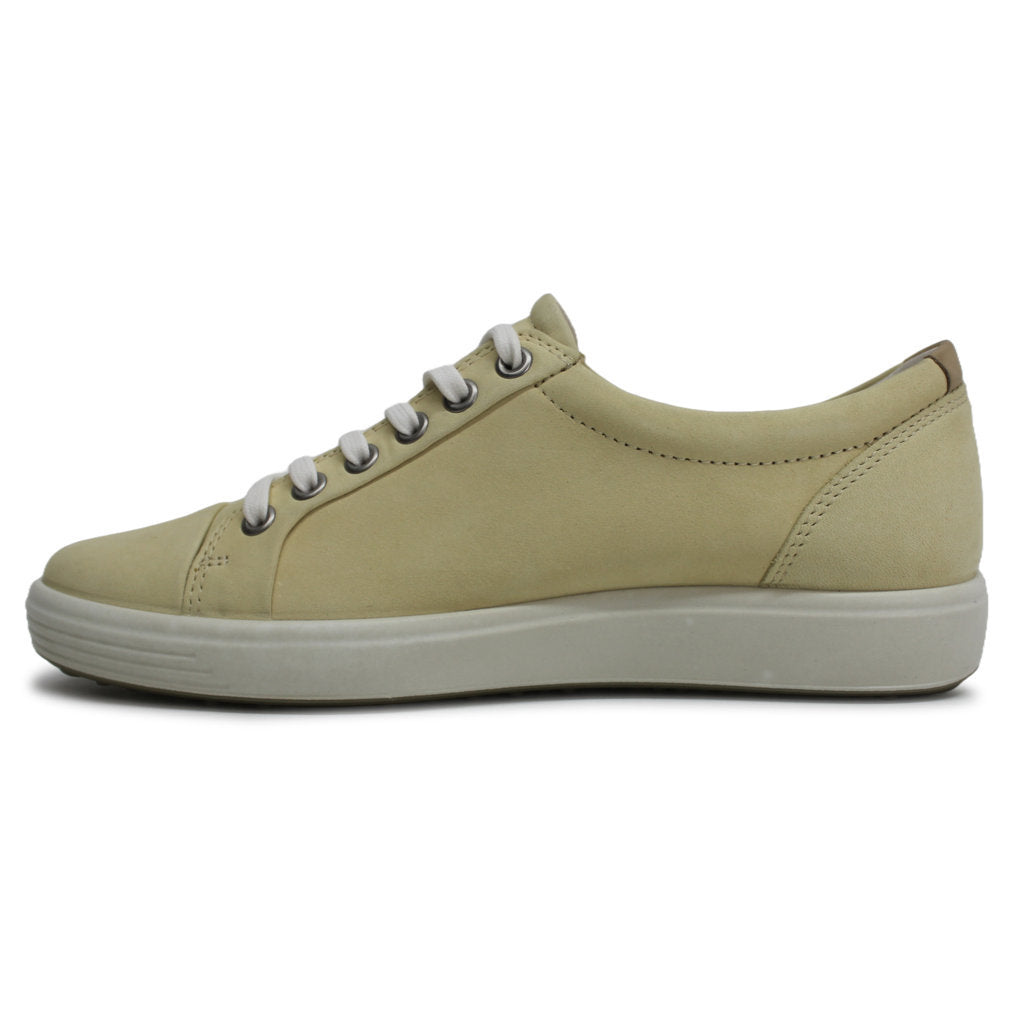 Ecco Soft 7 430003 Leather Womens Trainers#color_straw