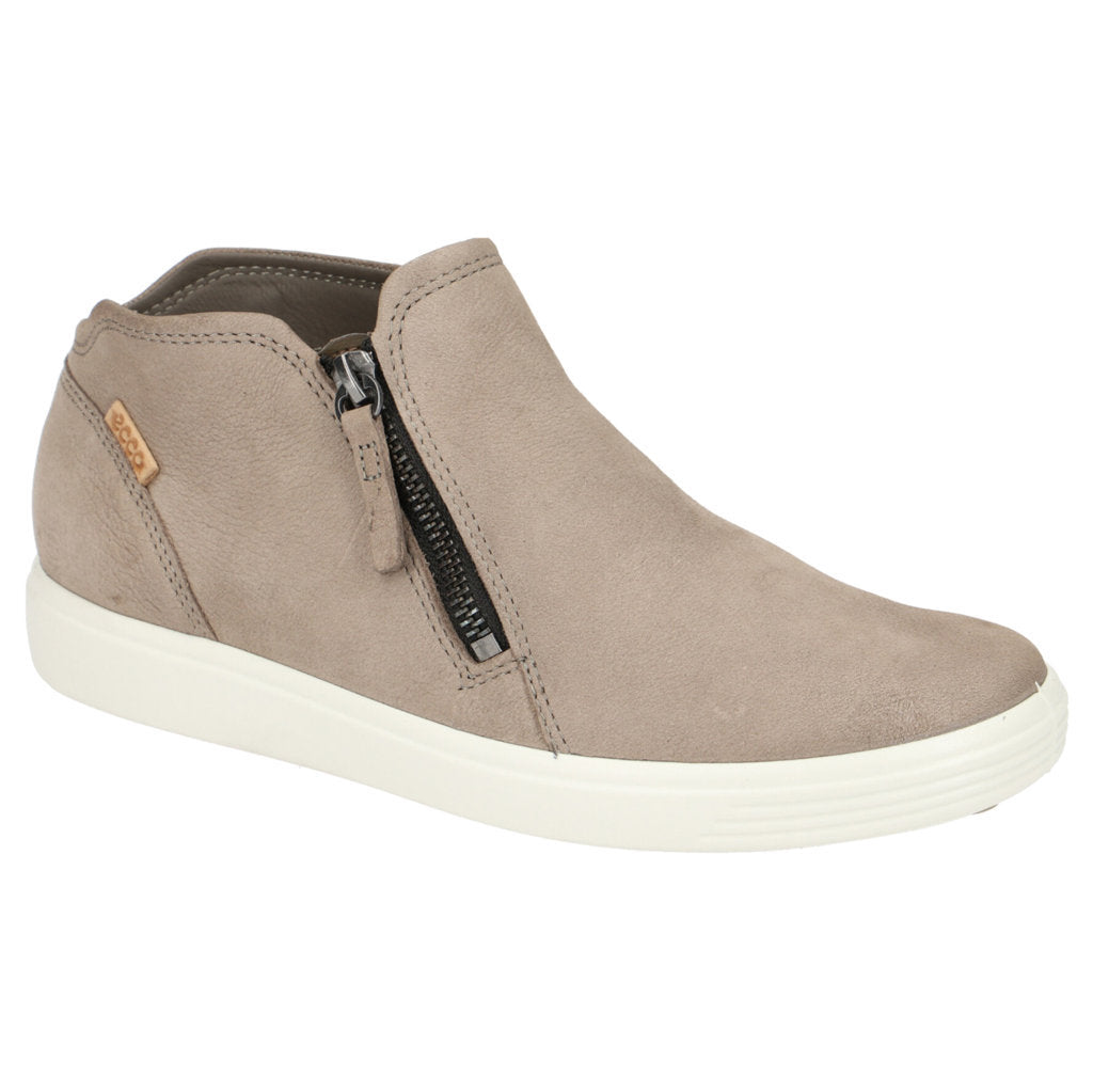 Ecco Soft 7 430243 Nubuck Womens Boots#color_warm grey powder