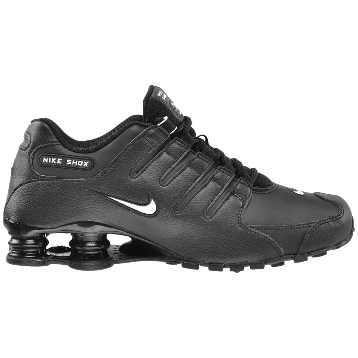 Nike Shox NZ Leather Men's Low-Top Trainers#color_black white