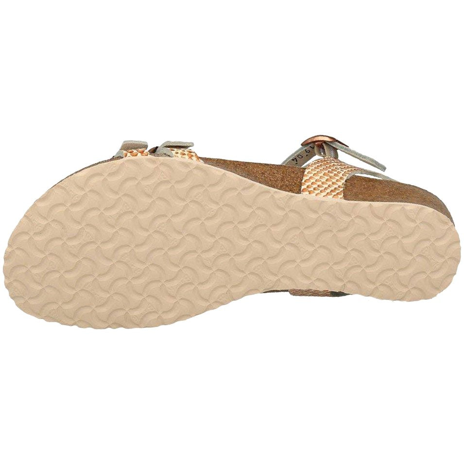 Birkenstock Papillio Lana Leather Women's Wedge Sandals#color_cream