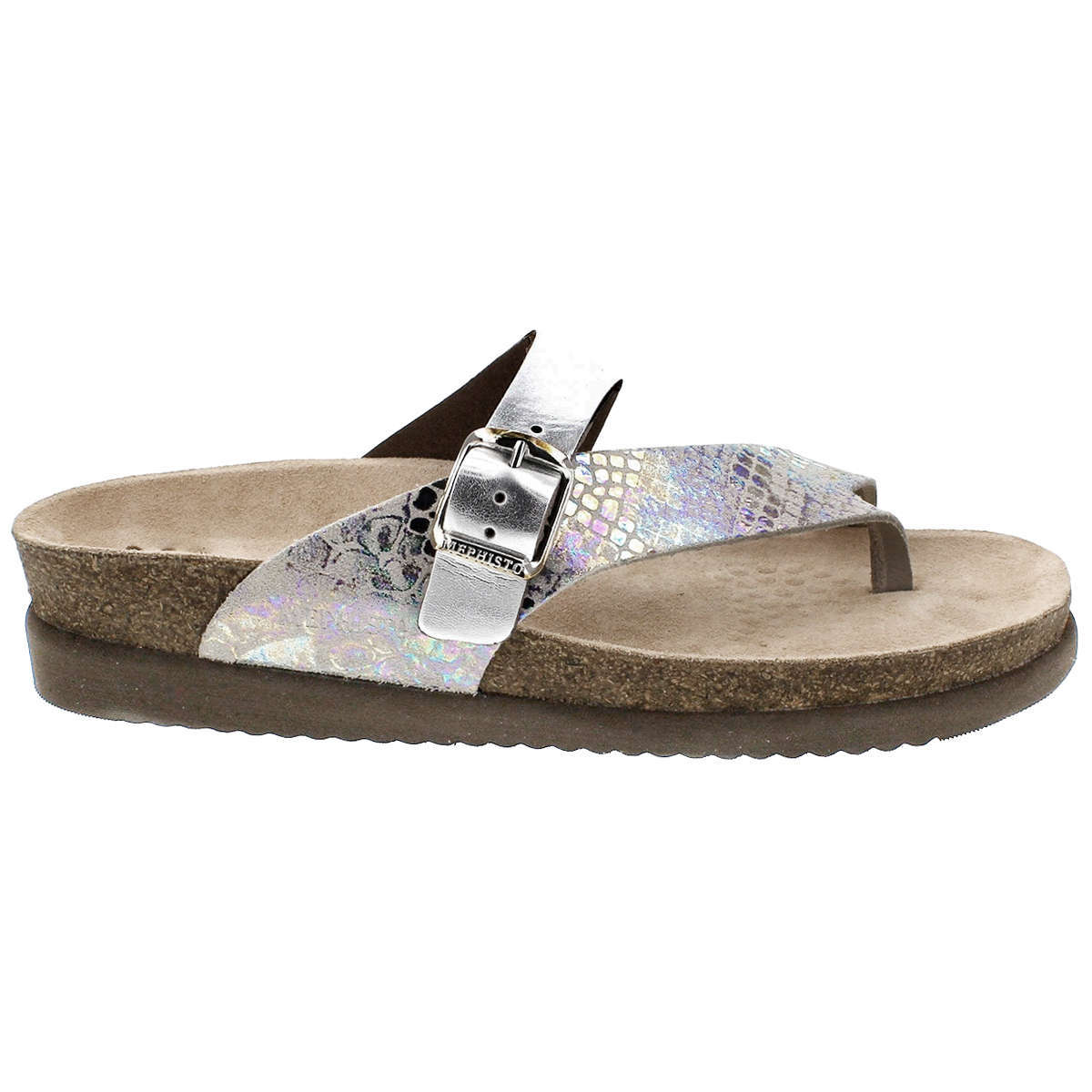 Mephisto Helen Mix Metallic Leather Womens Sandals#color_multicoloured