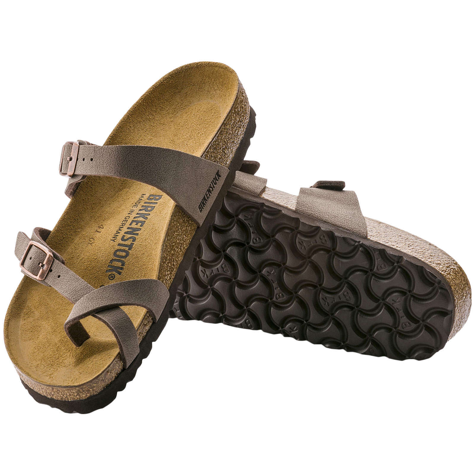 Birkenstock Mayari Birko-Flor Nubuck Unisex Sandals#color_mocca