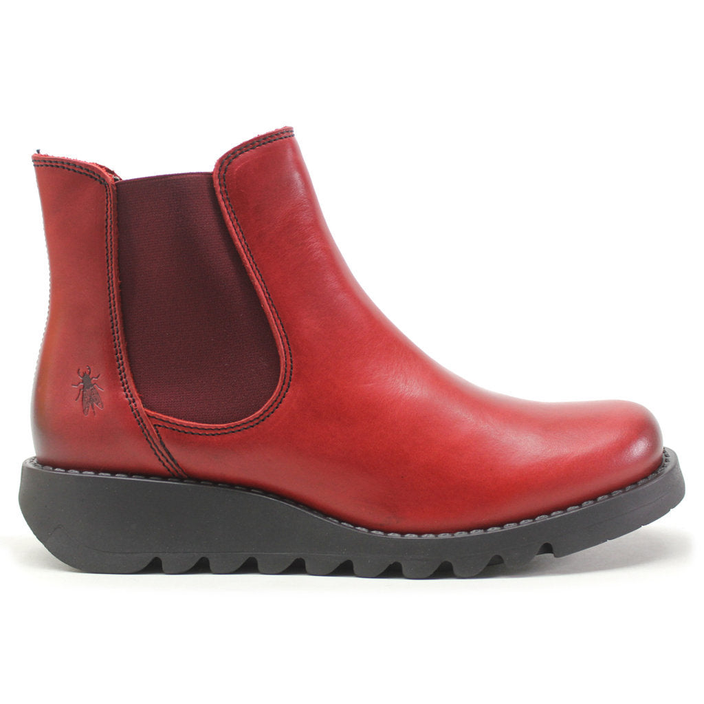 Fly London SALV Rug Leather Womens Boots#color_red red