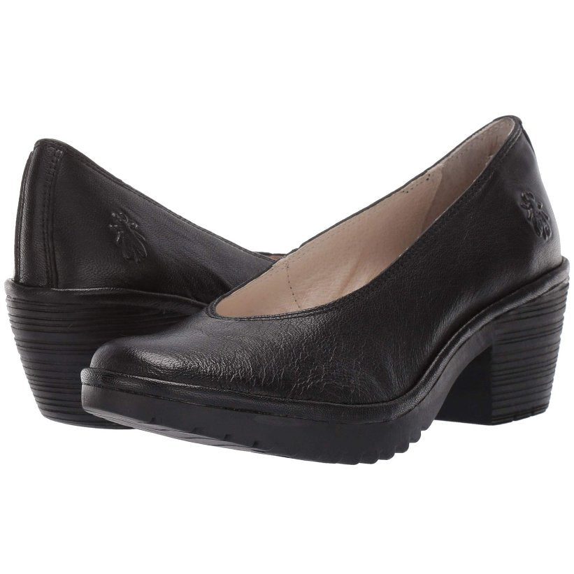 Fly London WALO988FLY Mousse Leather Womens Shoes#color_black