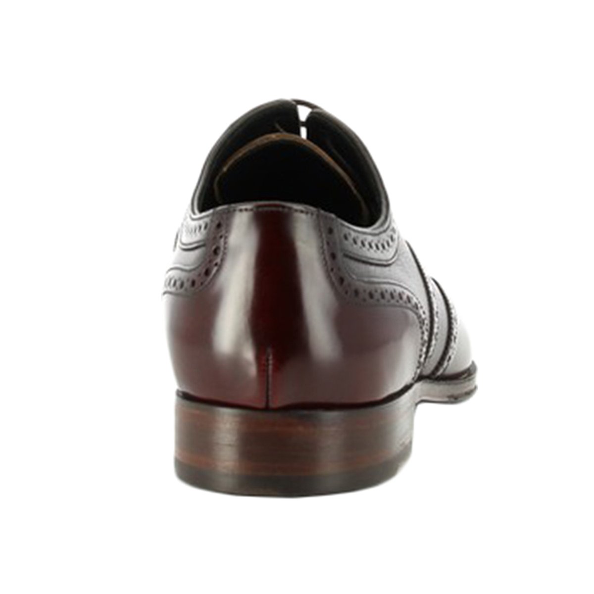 Loake Baskerville Polished Leather Men's Brogue Shoes#color_burgundy