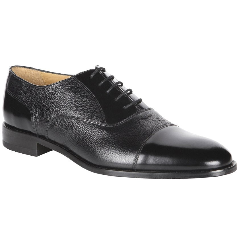 Loake Bibury Combined Leather Men's Oxford Shoes#color_black
