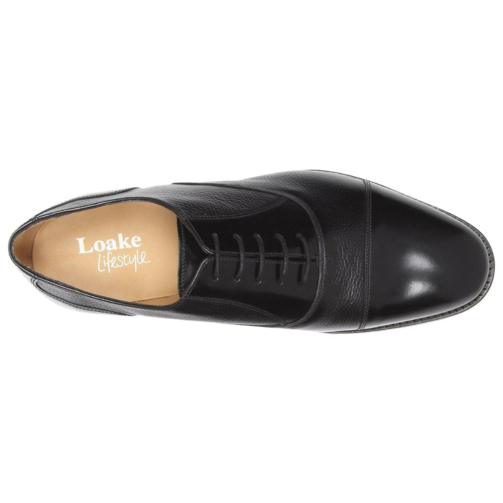 Loake Bibury Combined Leather Men's Oxford Shoes#color_black