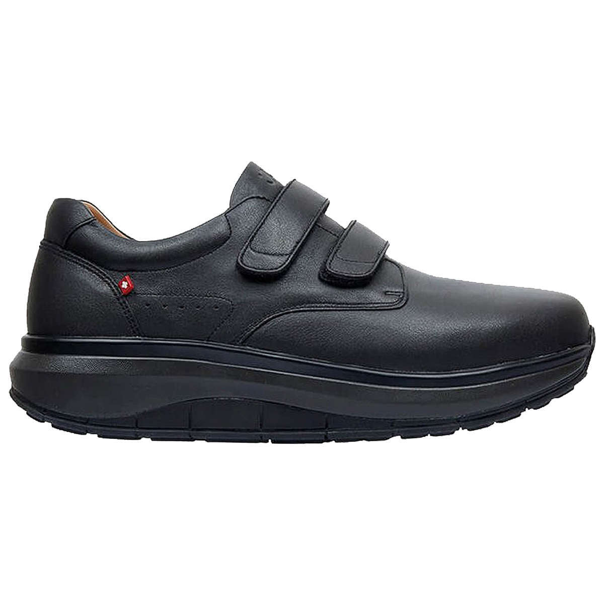 Joya Peter Full Grain Leather Men's Extra Wide Shoes#color_black