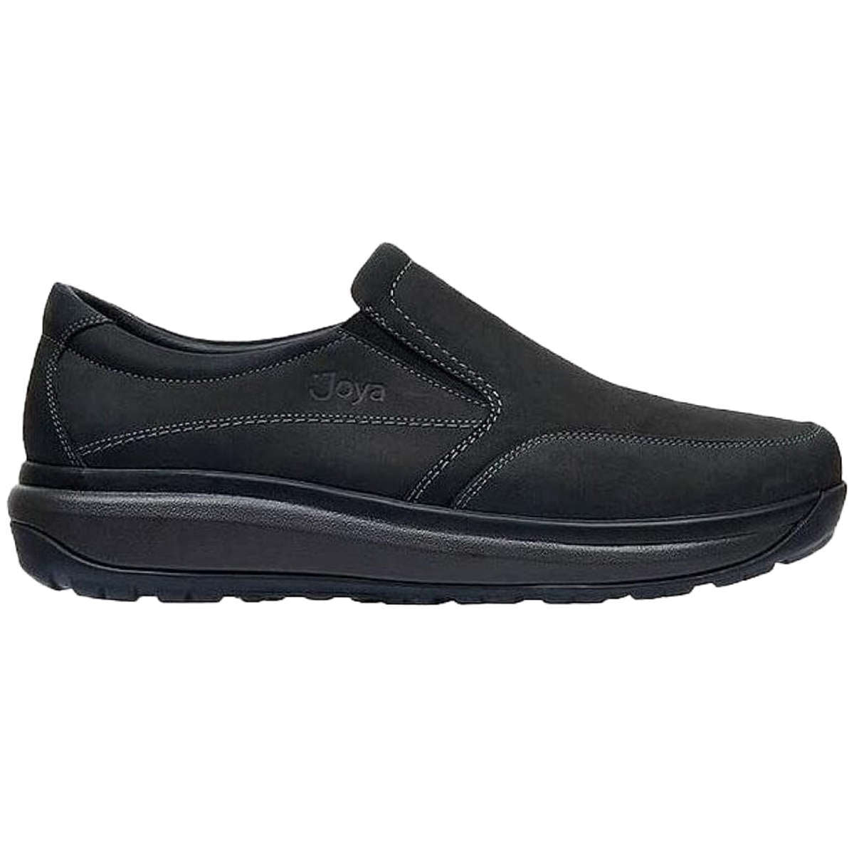 Joya Traveler II Nubuck Leather Men's Slip-On Shoes#color_black
