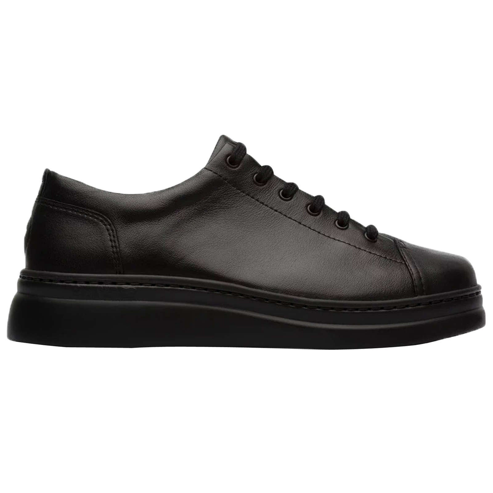 Camper Runner Up Calfskin Leather Women's Low-Top Trainers#color_black black