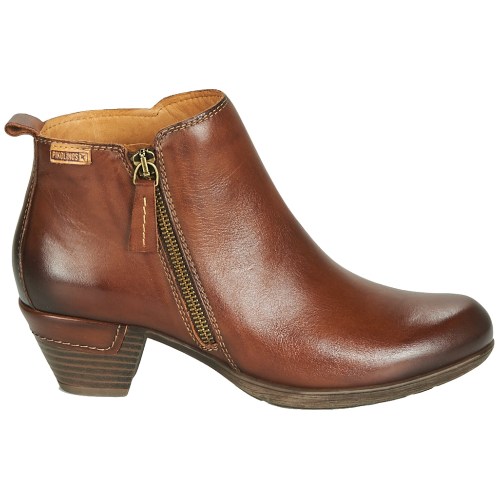 Pikolinos Rotterdam 902-8900 Leather Womens Boots#color_cuero
