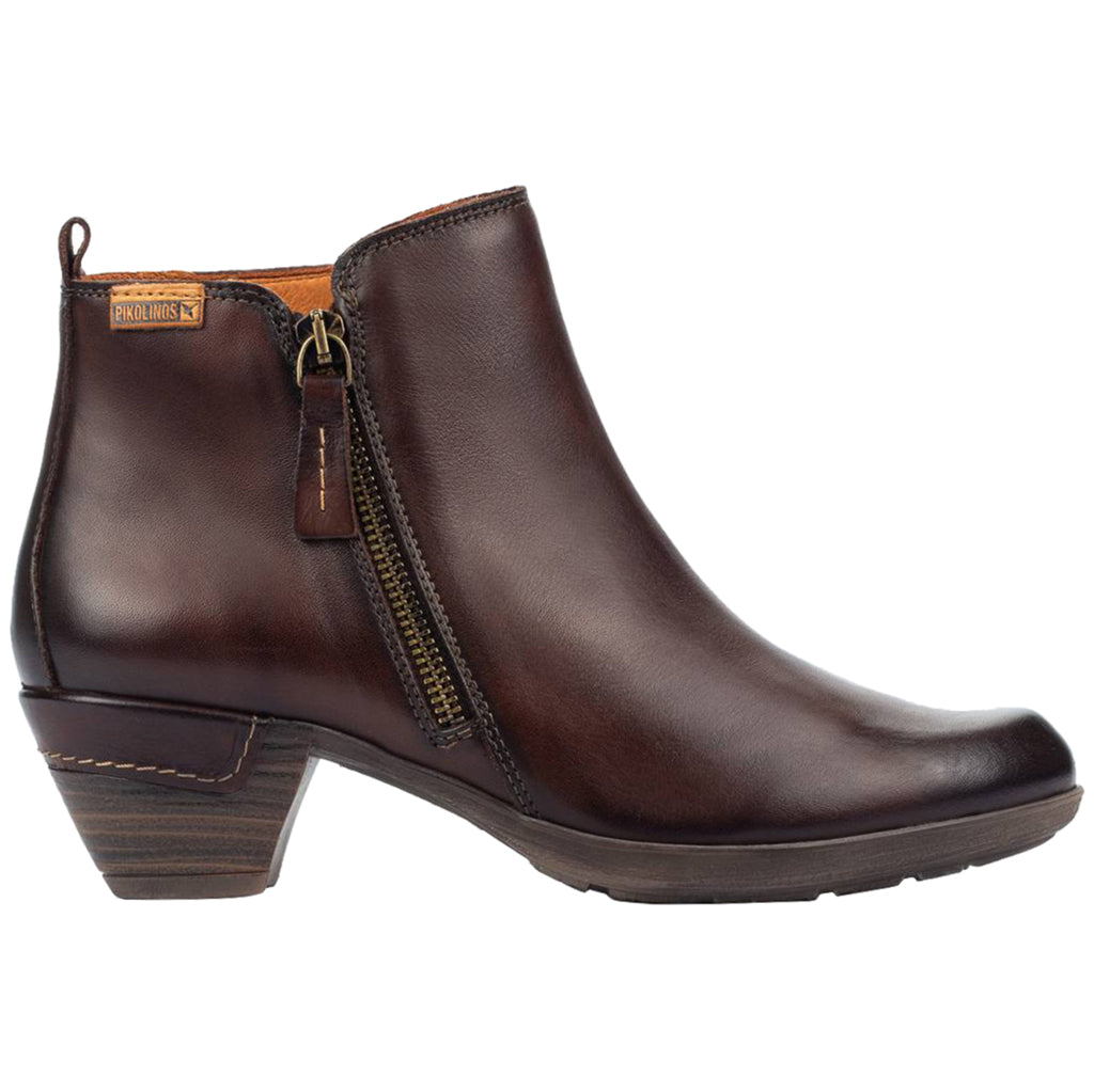 Pikolinos Rotterdam 902-8900 Leather Womens Boots#color_olmo
