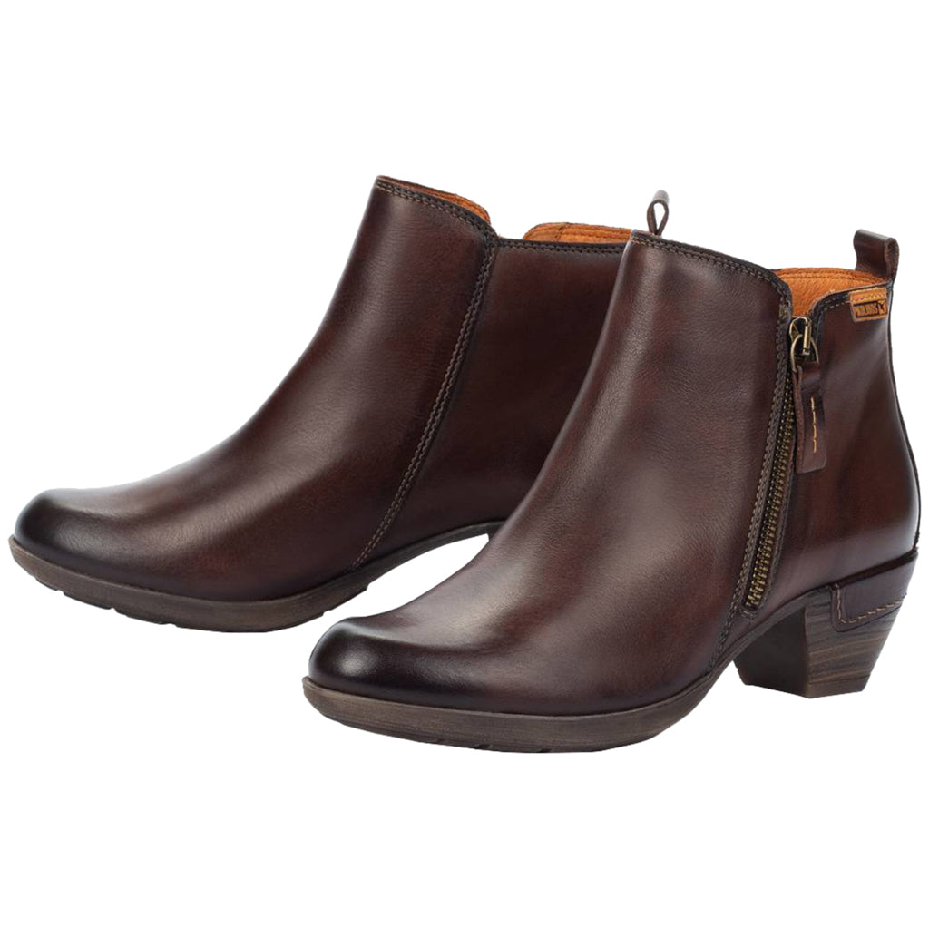 Pikolinos Rotterdam 902-8900 Leather Womens Boots#color_olmo