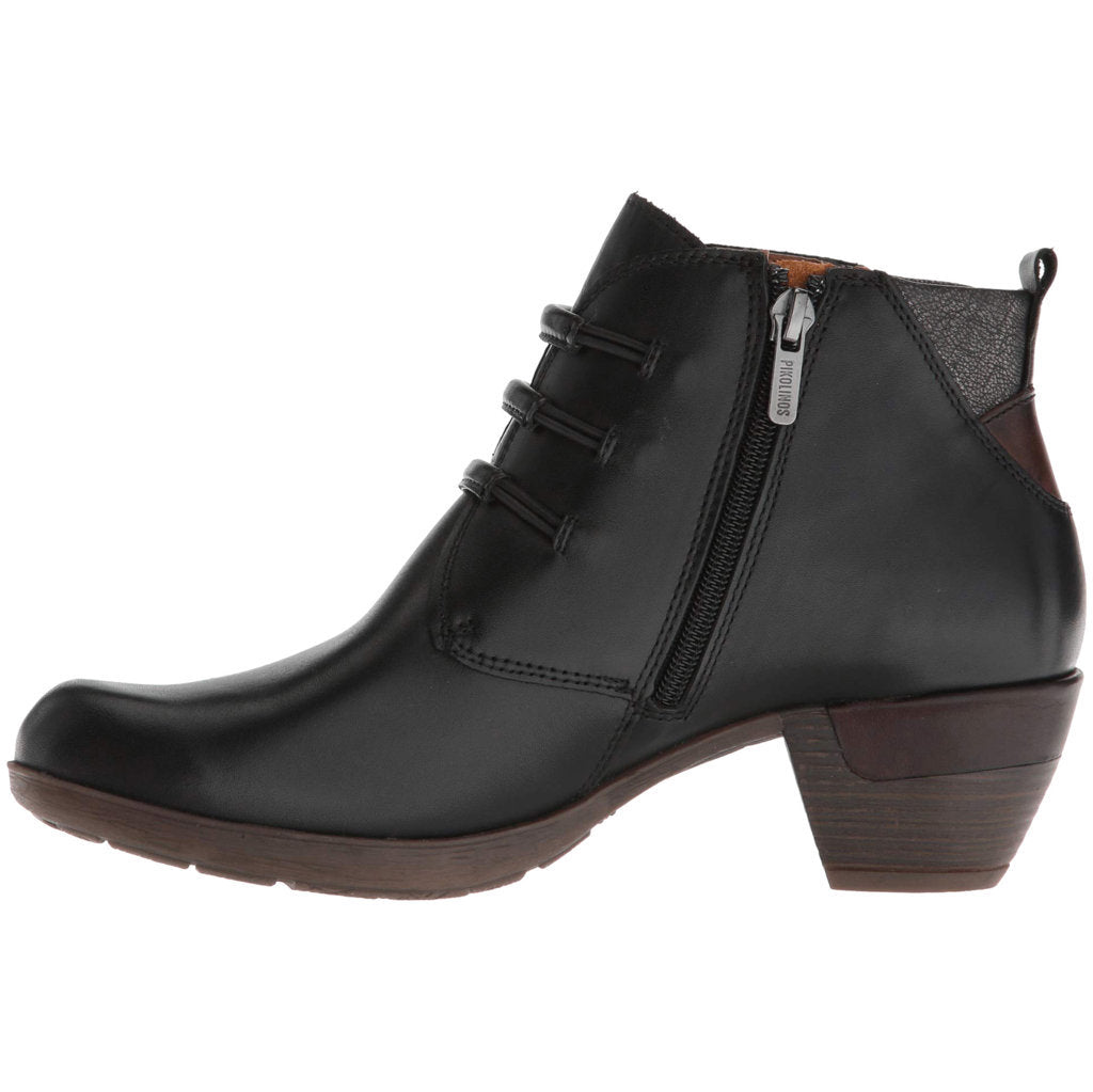 Pikolinos Rotterdam 902-8746 Leather Womens Boots#color_black