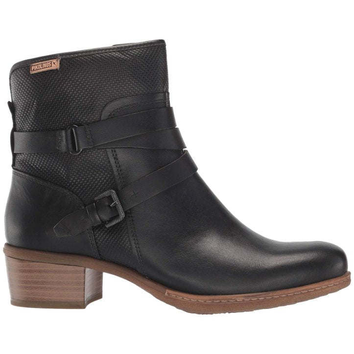 Pikolinos Zaragoza W9H-8907 Leather Womens Boots#color_black