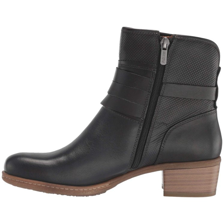 Pikolinos Zaragoza W9H-8907 Leather Womens Boots#color_black
