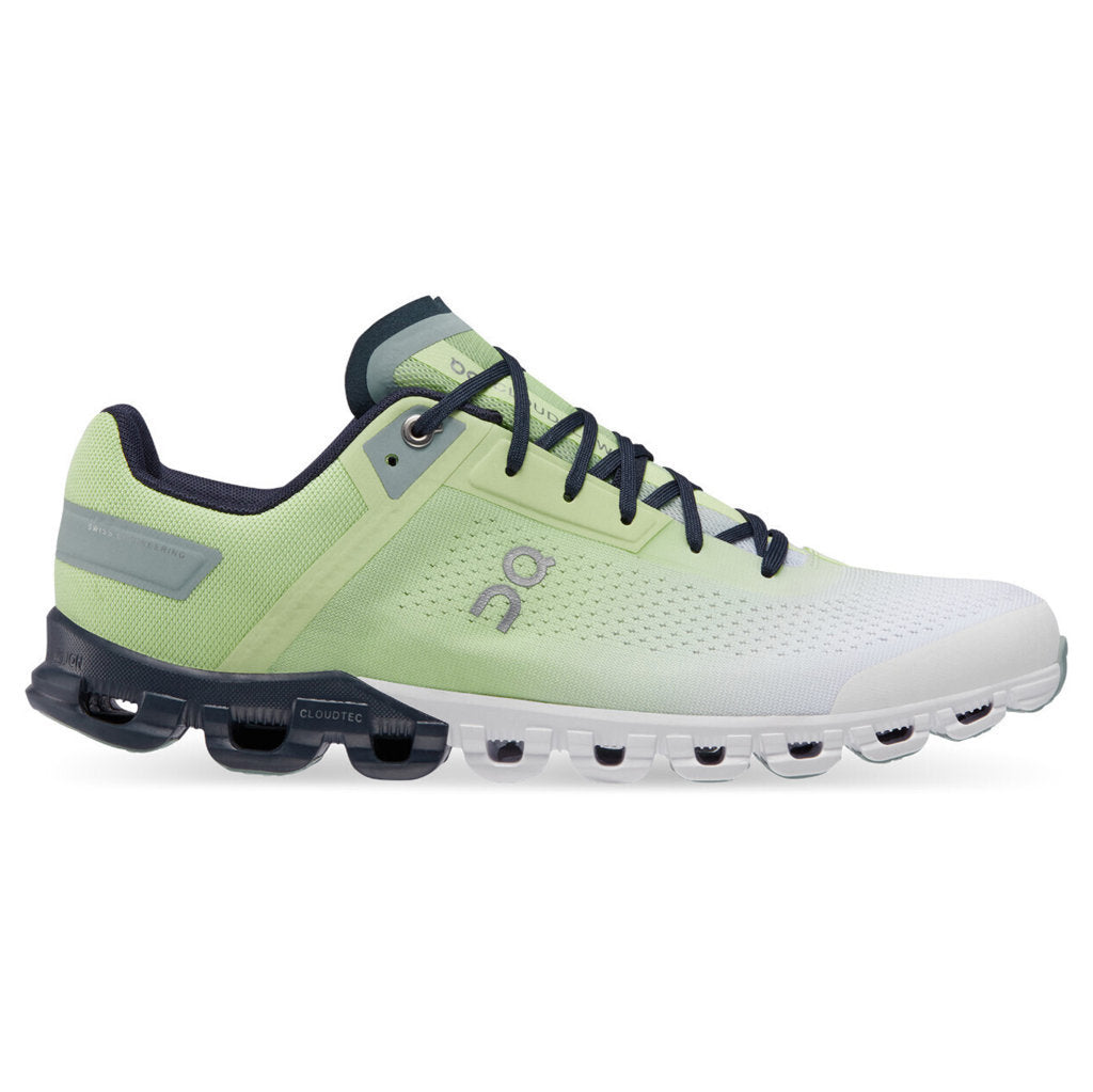 On Running Cloudflow Mesh Women's Low-Top Trainers#color_meadow green white