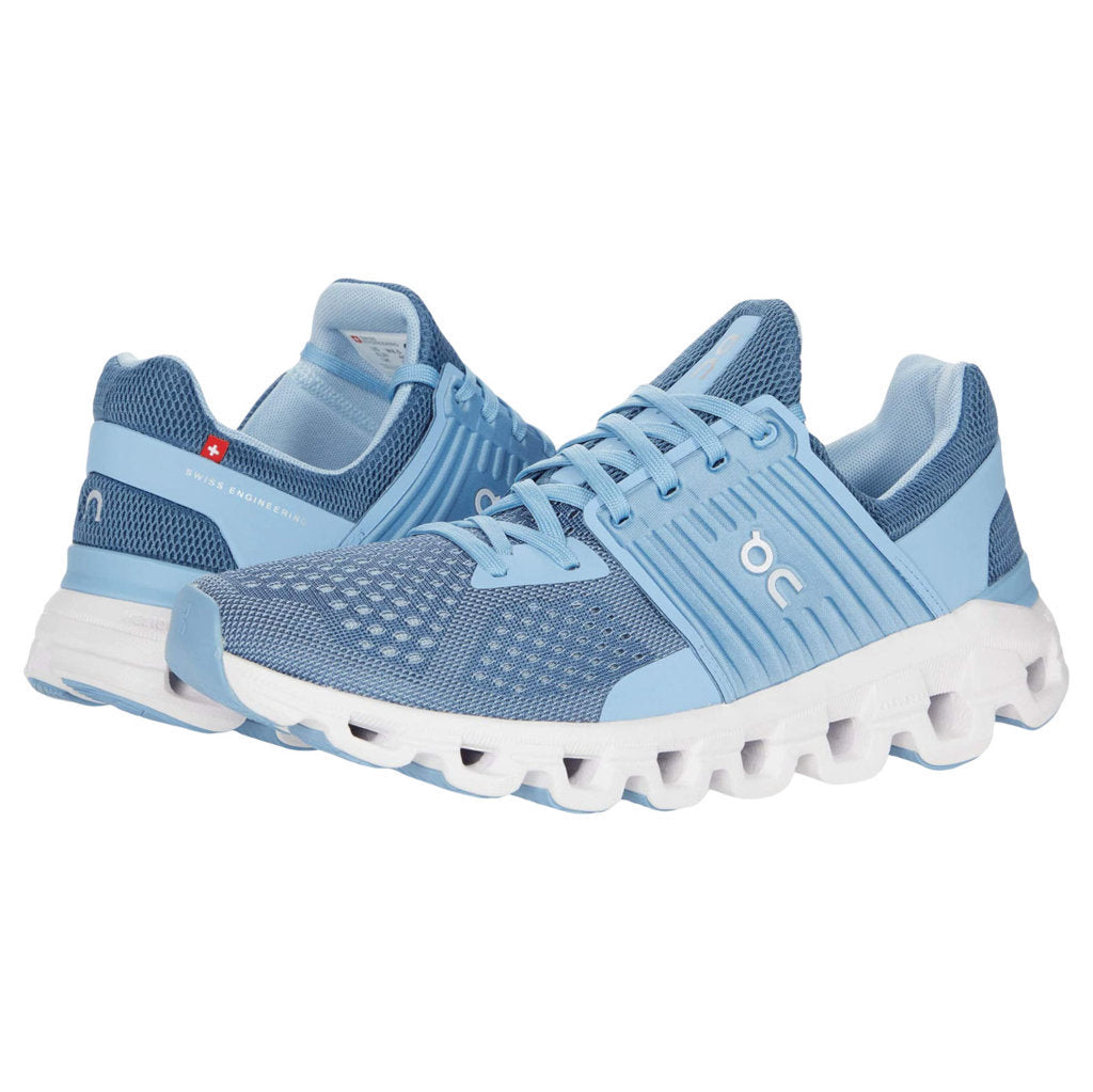 On Running Cloudswift Mesh Women's Low-Top Trainers#color_lake sky
