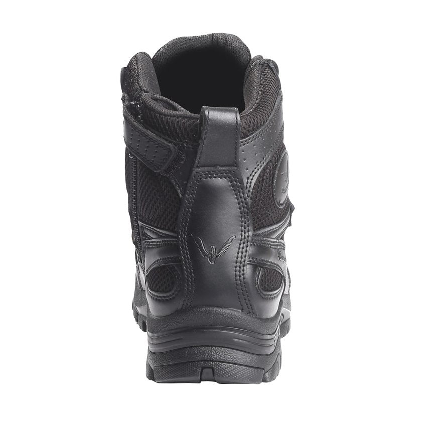 Thorogood Deuce 6 Inch Waterproof Side Zip Leather Men's Tactical Boots#color_black