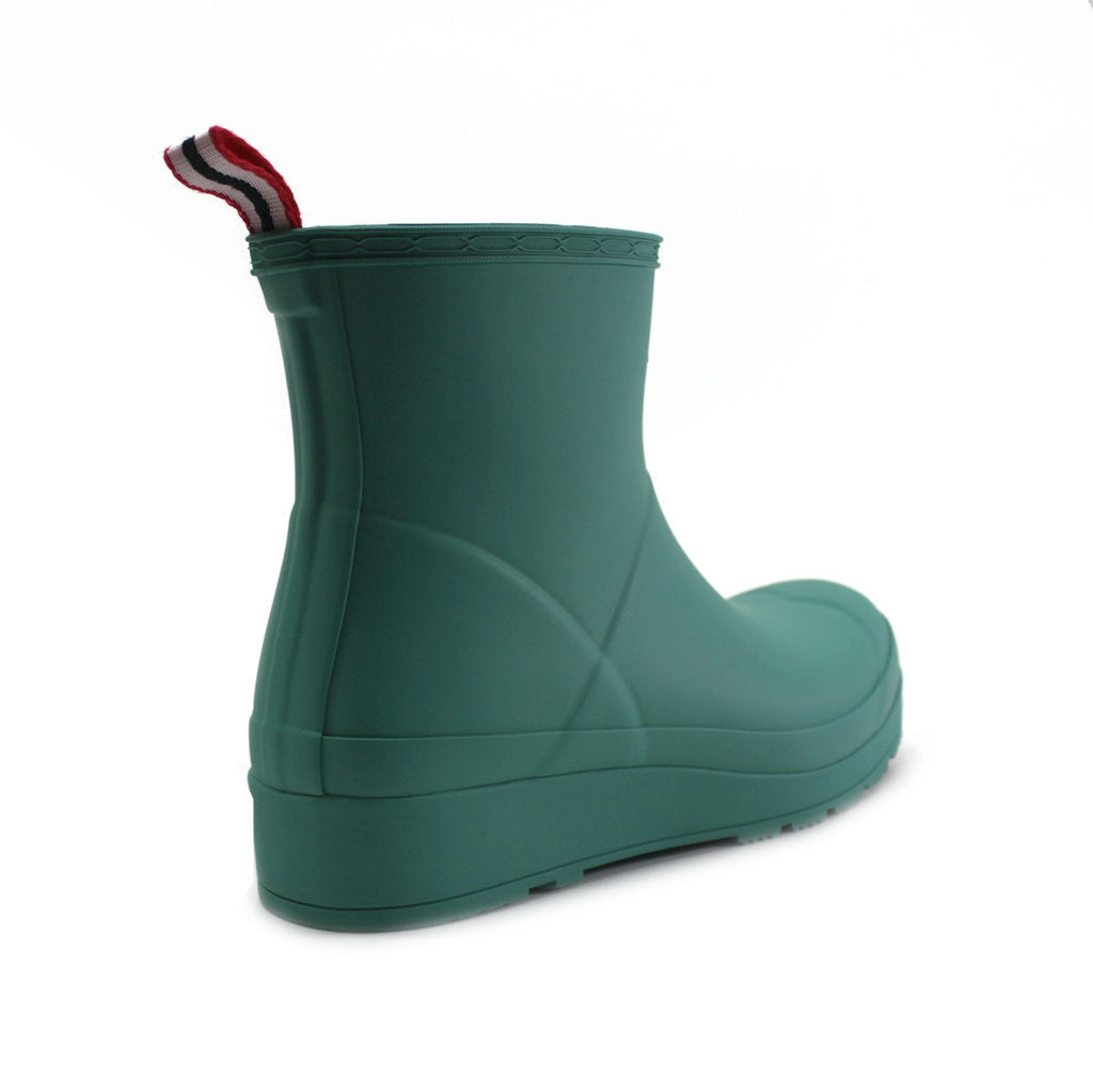 Hunter Original Play Short Wellington Rubber Womens Boots#color_thrum green