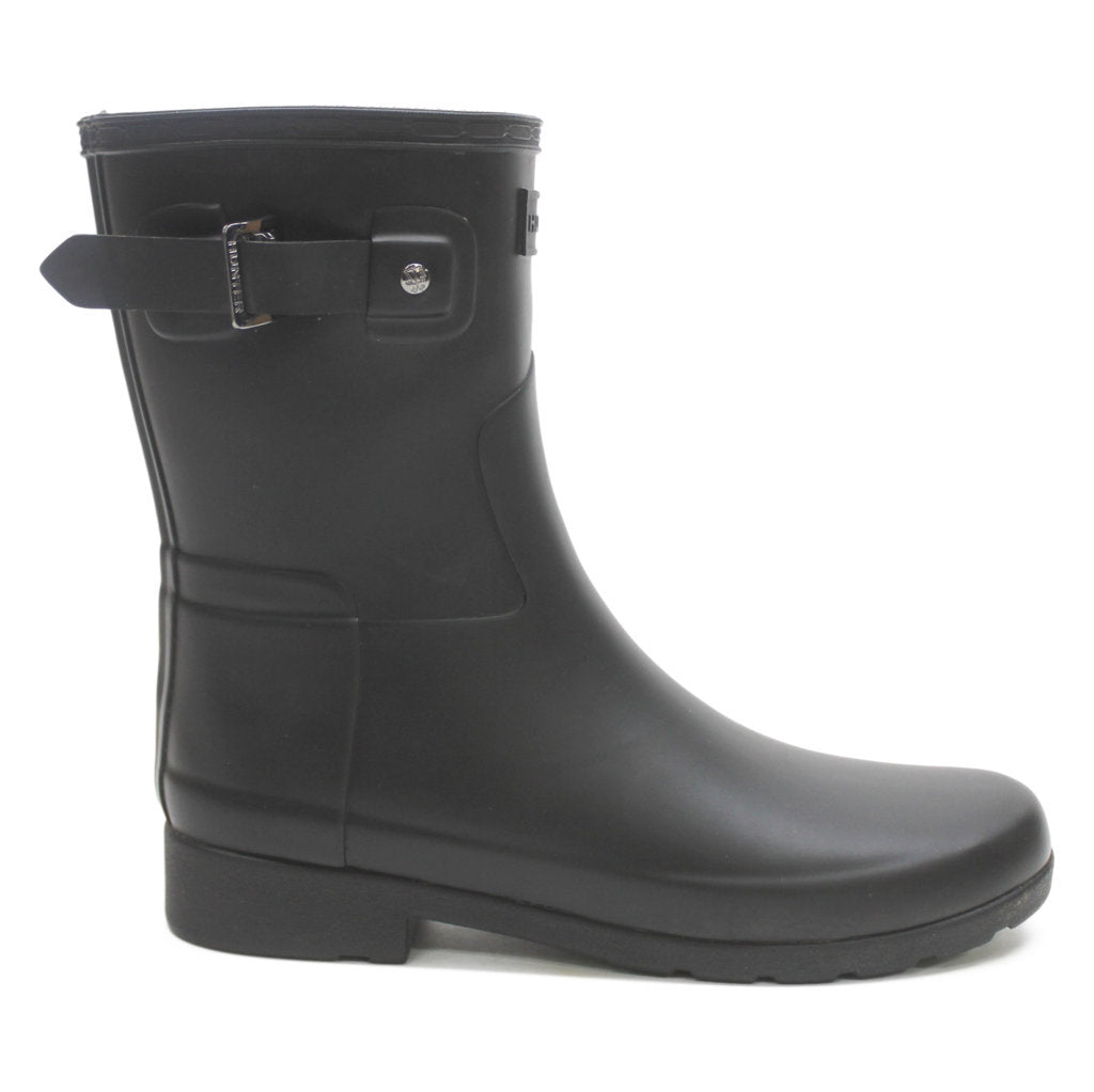 Hunter Womens Boots Refined Slim Fit Short Wellington Mid-calf Wellies Rubber - UK 5