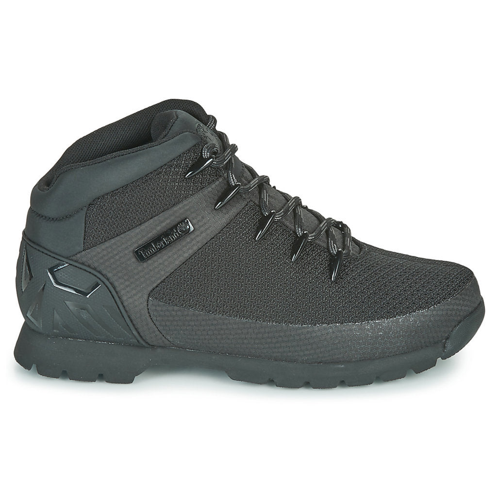 Timberland Euro Sprint Waterproof Mid Hiker Textile Mens Boots#color_black