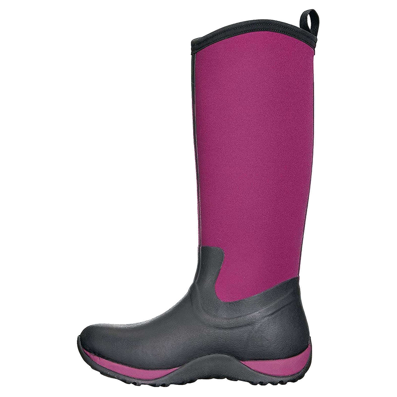 Muck Boot Artic Adventure Waterproof Women's Tall Wellington Boots#color_black maroon