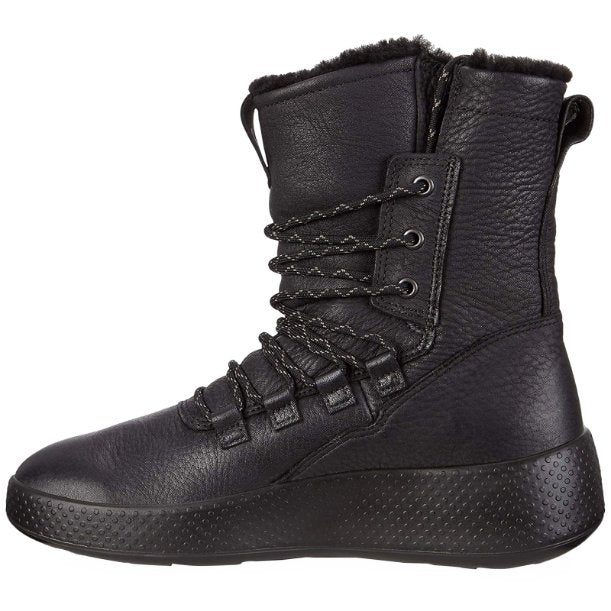 Ecco Ukiuk Leather Womens Boots#color_black