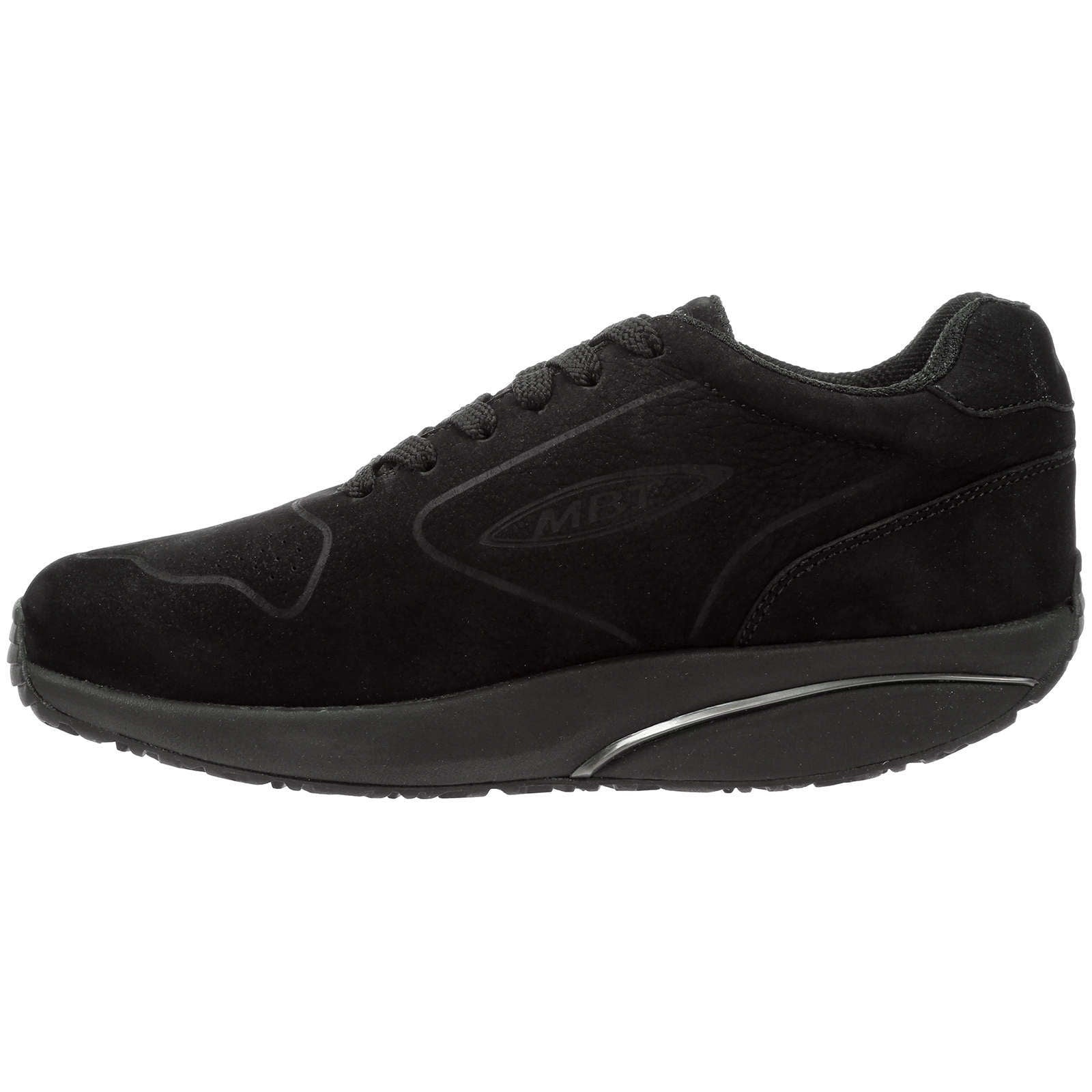 MBT 1997 Synthetic Leather & Mesh Women's Low-Top Trainers#color_black