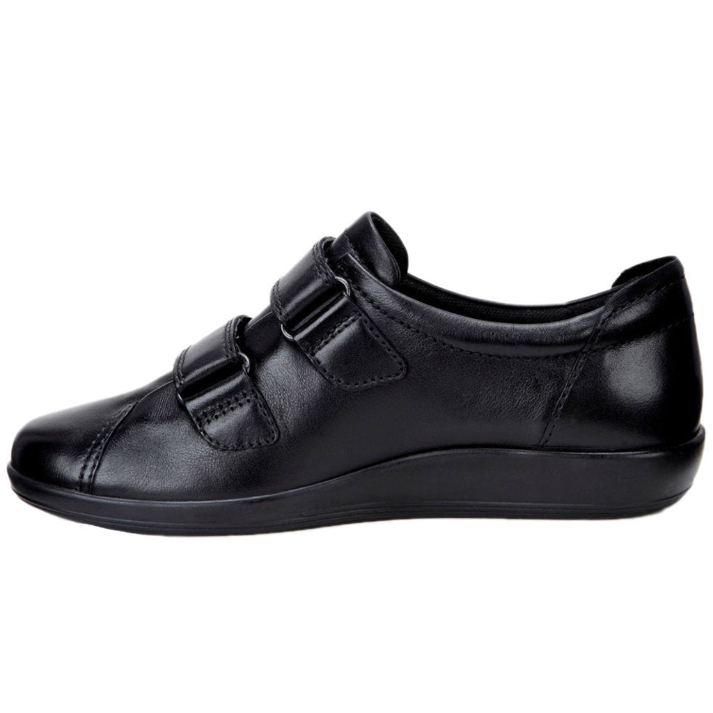 Ecco Soft 2.0 206513 Leather Womens Shoes#color_black