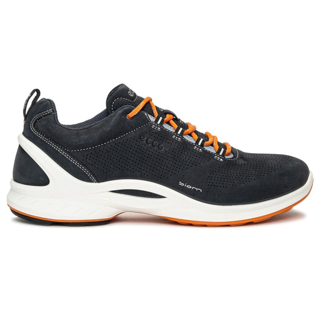 Ecco Biom Fjuel 837534 Leather Mens Trainers#color_navy