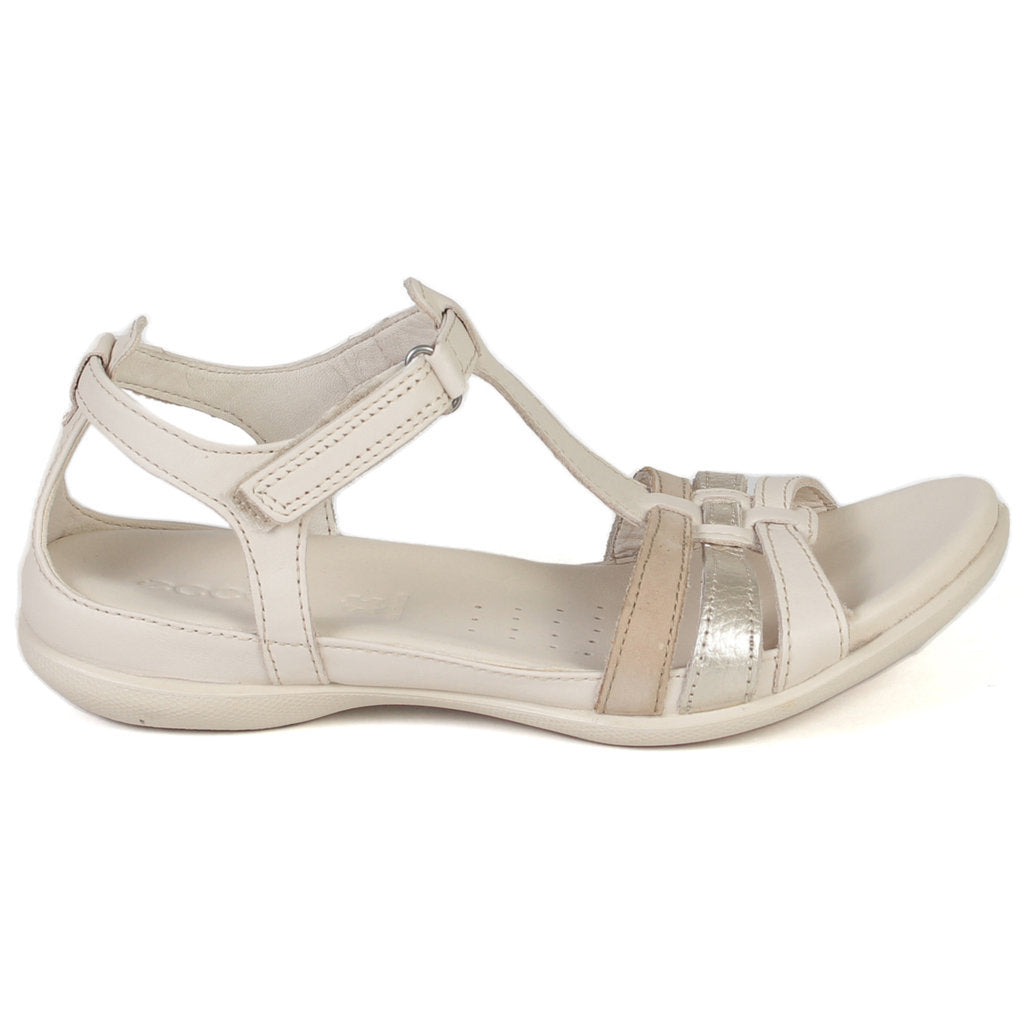 Ecco Flash 240873 Leather Womens Sandals#color_limestone pure white gold beige