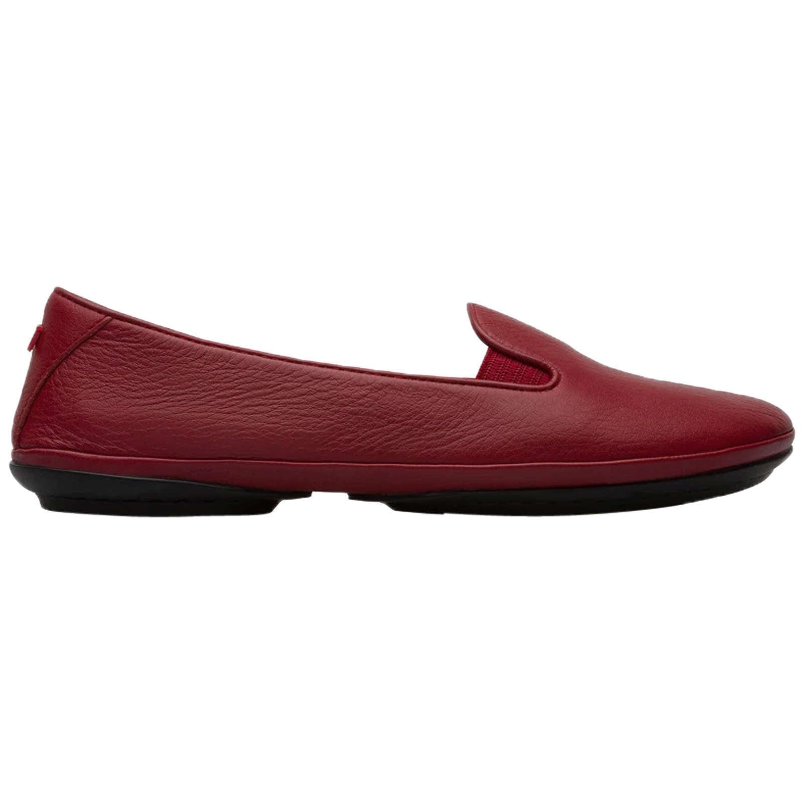Camper Right Calfskin Leather Women's Slip-On Shoes#color_red