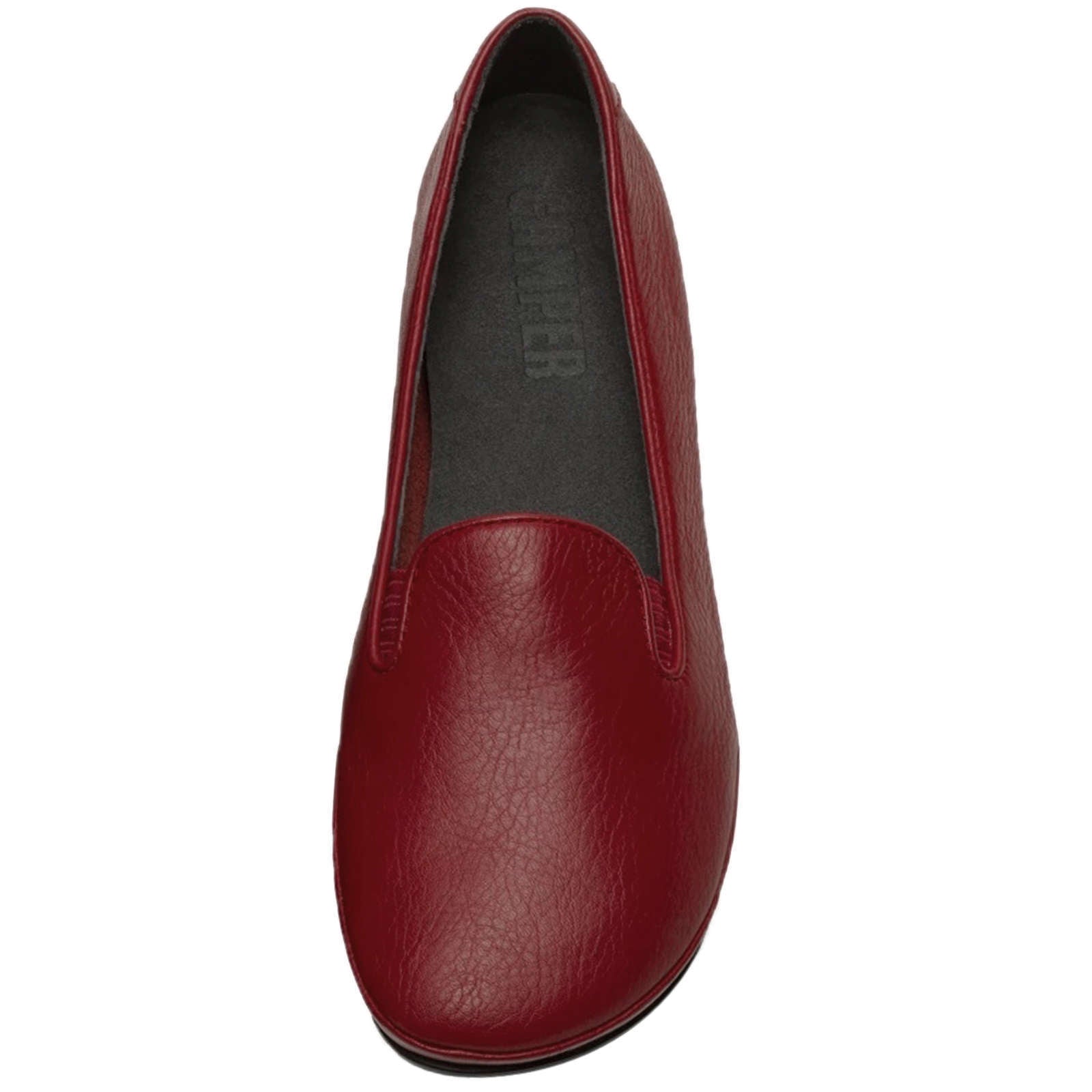 Camper Right Calfskin Leather Women's Slip-On Shoes#color_red