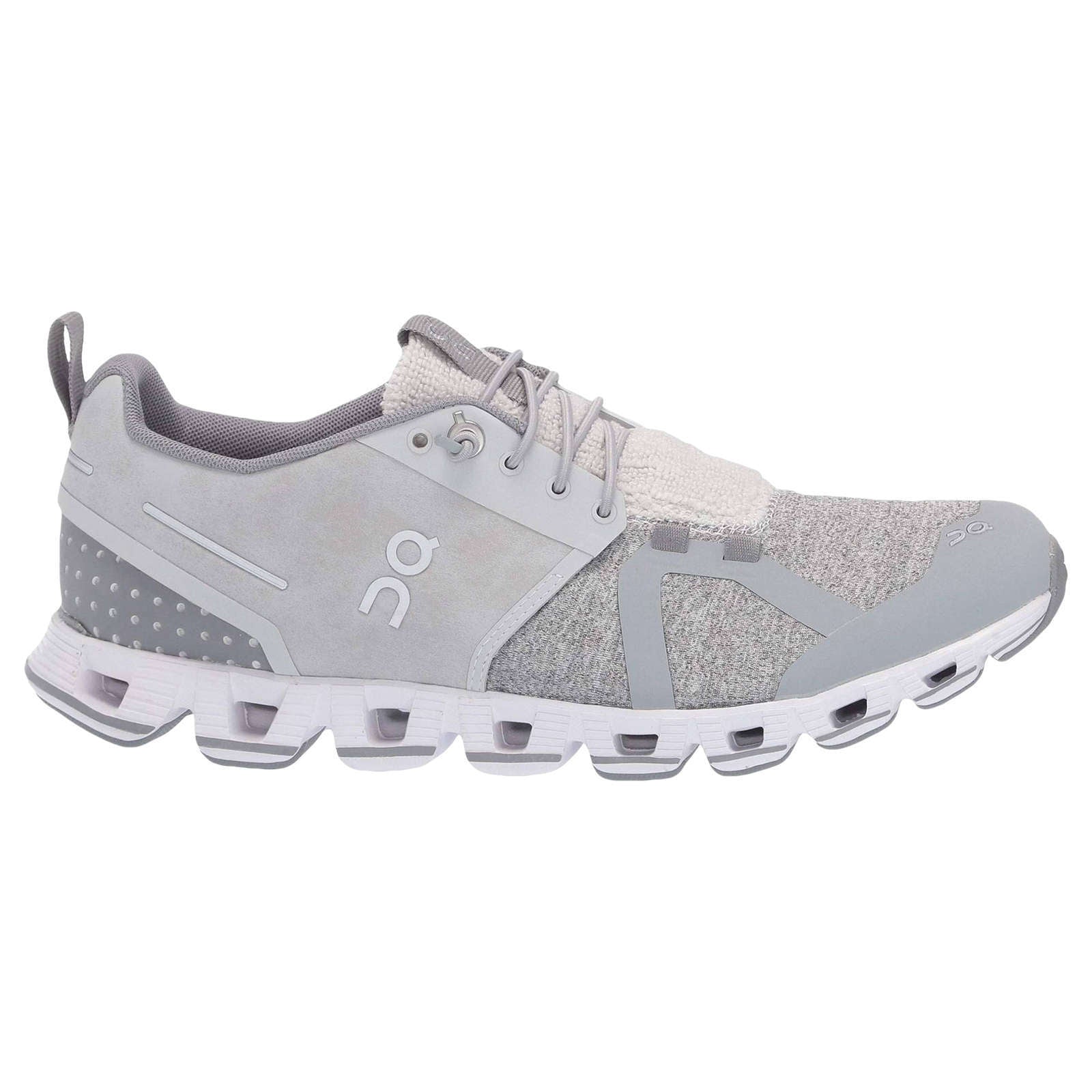 On Running Cloud Terry Textile Men's Low-Top Trainers#color_silver