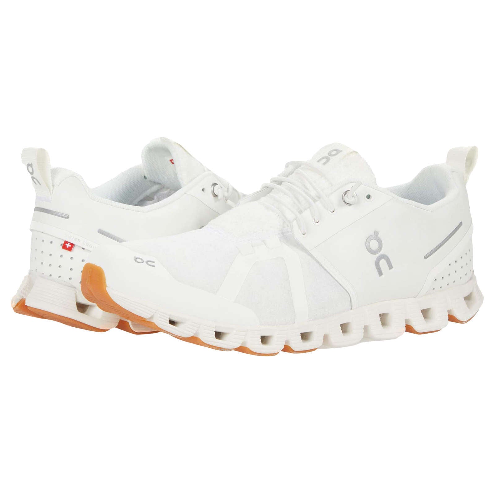 On Running Cloud Terry Textile Women's Low-Top Trainers#color_white