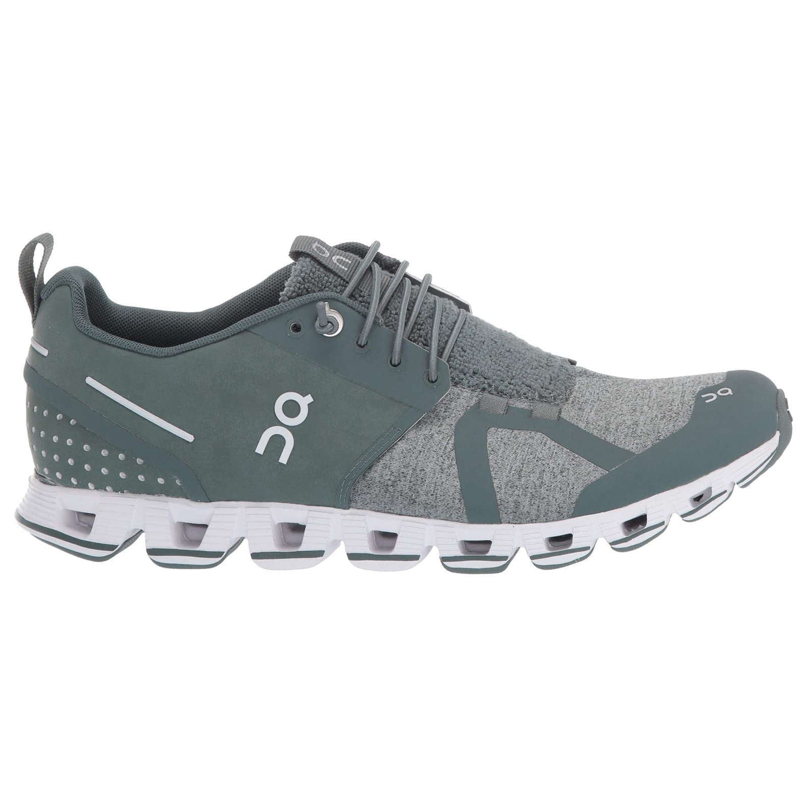On Running Cloud Terry Textile Women's Low-Top Trainers#color_olive