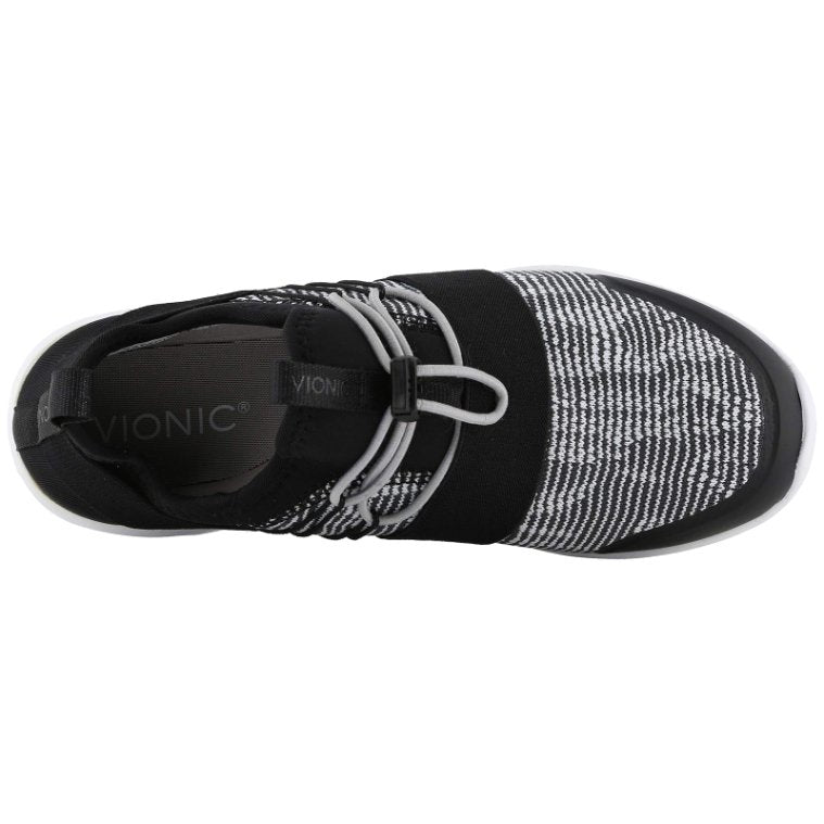 Vionic Sky Alaina Textile Synthetic Womens Trainers#color_black white