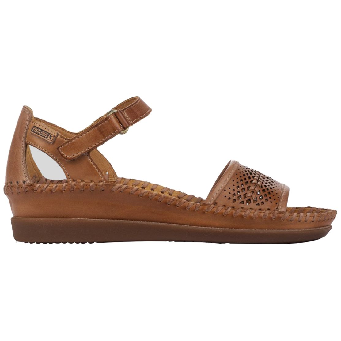 Pikolinos Cadaques W8K-1875 Leather Womens Sandals#color_brandy