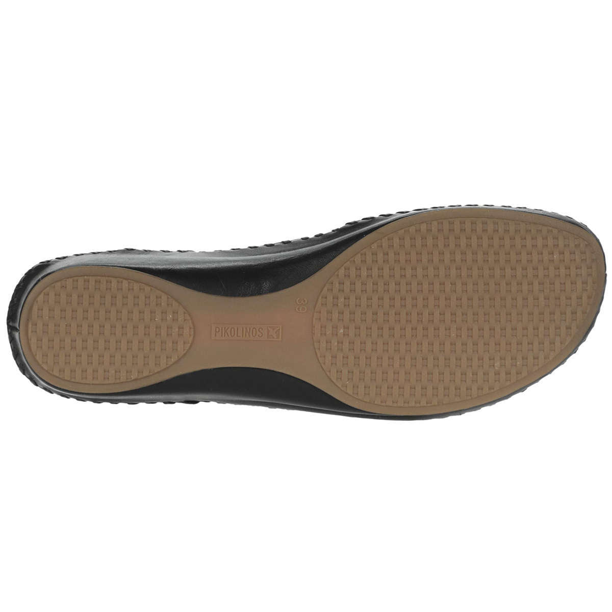 Pikolinos Puerto Vallarta 655-0906 Leather Womens Sandals#color_black