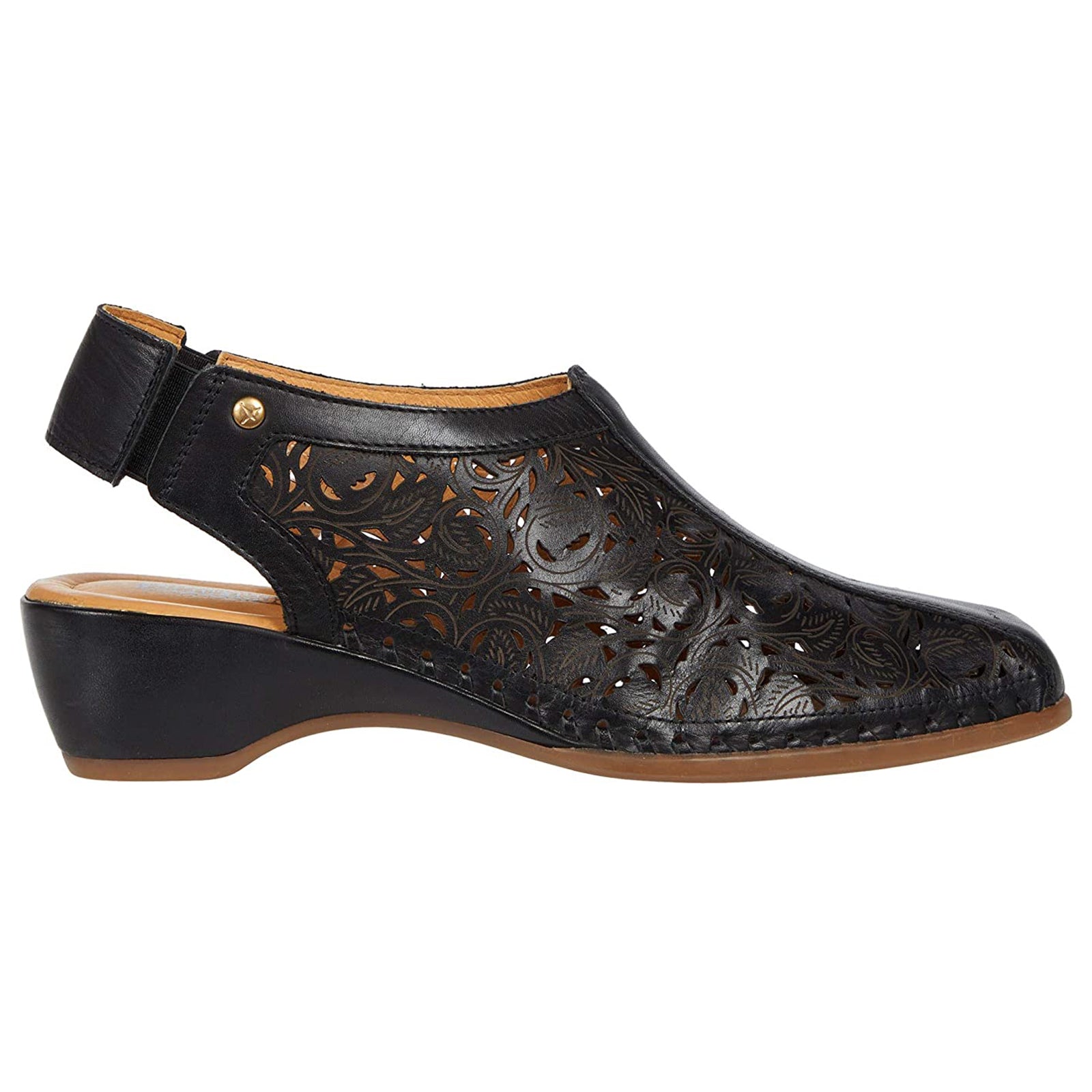 Pikolinos Romana W96 1920 Leather Women's Sandals#color_black