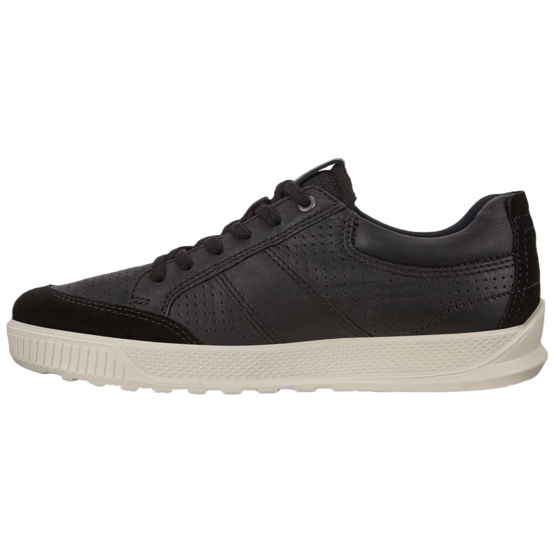 Ecco Byway 501564 Leather Mens Trainers#color_black