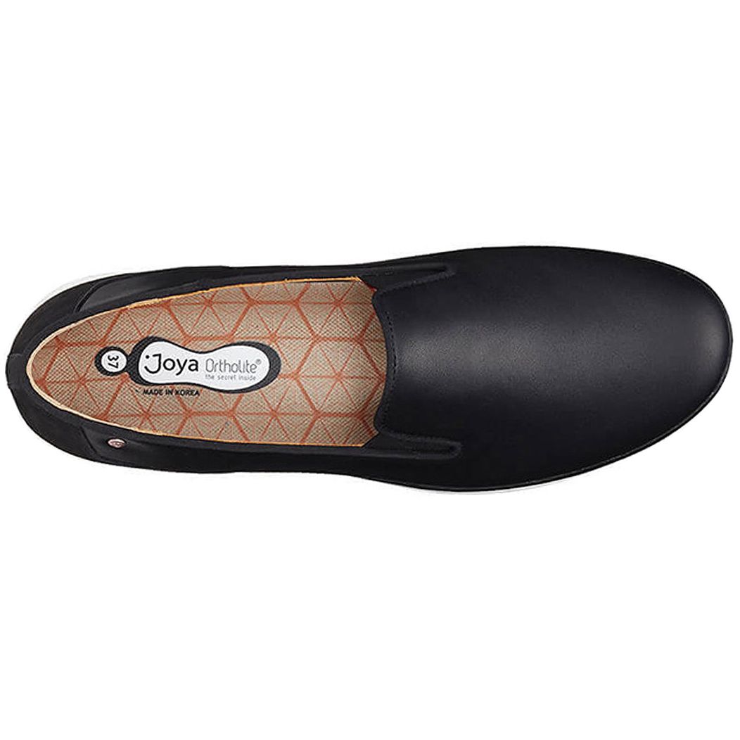 Joya Jasmine Nubuck Leather Women's Slip-On Shoes#color_black