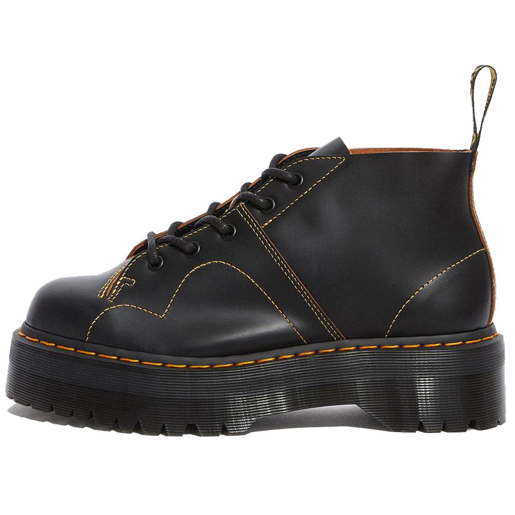 Dr. Martens Church Quad Vintage Leather Unisex Boots#color_black