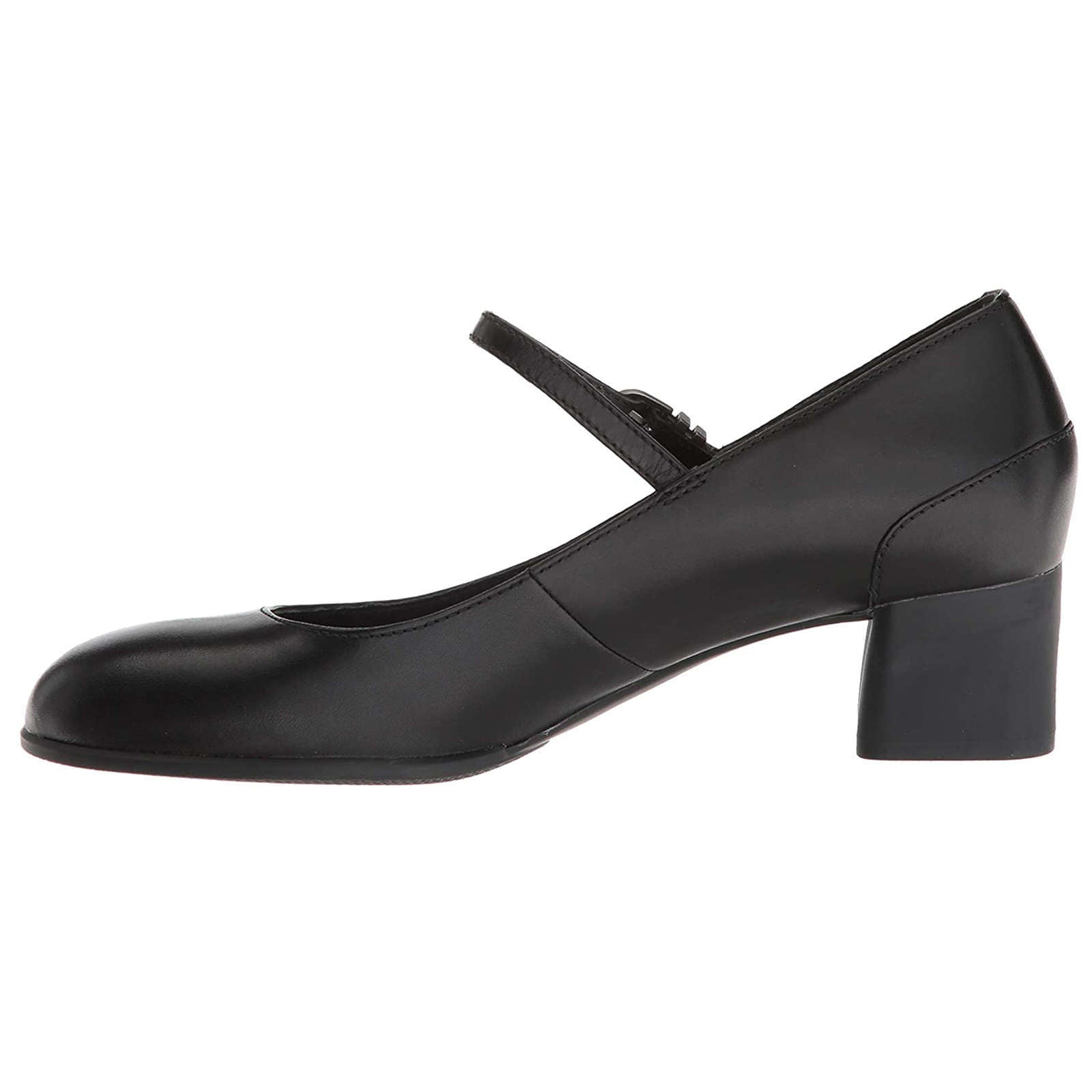 Camper Katie Calfskin Leather Women's Block Heel Shoes#color_black